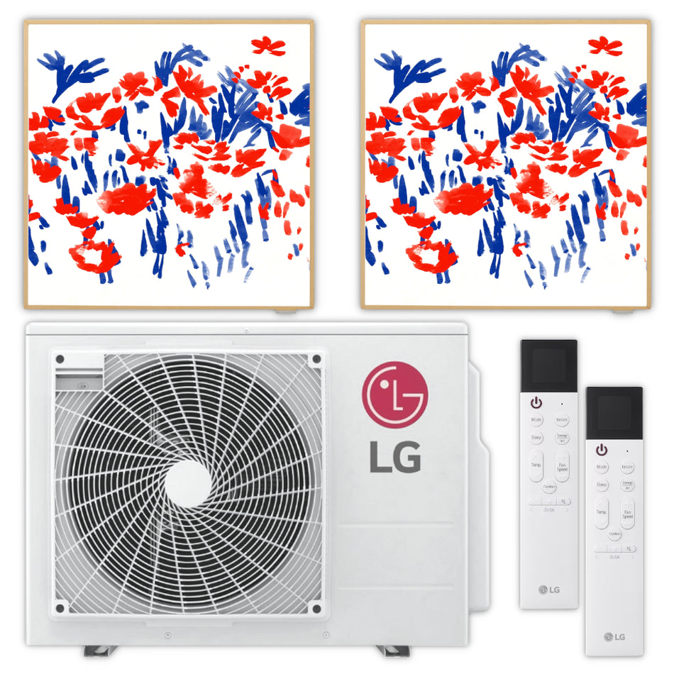 LG Multisplit Klimaanlage Set ARTCOOL GALLERY zwei Räume 3,7 kW + 3,7 kW | Klimaworld.com