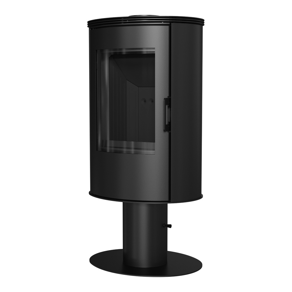Kratki Kaminofen Koza AB S/N/DR/BLACK | mit Standfuß | 8 kW 
klimaworld.com