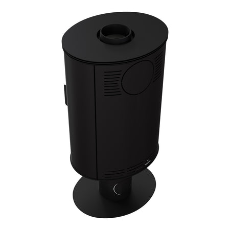 Kratki Kaminofen Koza AB S/N/DR/BLACK | mit Standfuß | 8 kW 
klimaworld.com