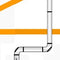 Abgas-Set senkrecht mit 2 Bögen | 1m / 2m = 3m Heizwerttherme (Turbo)
