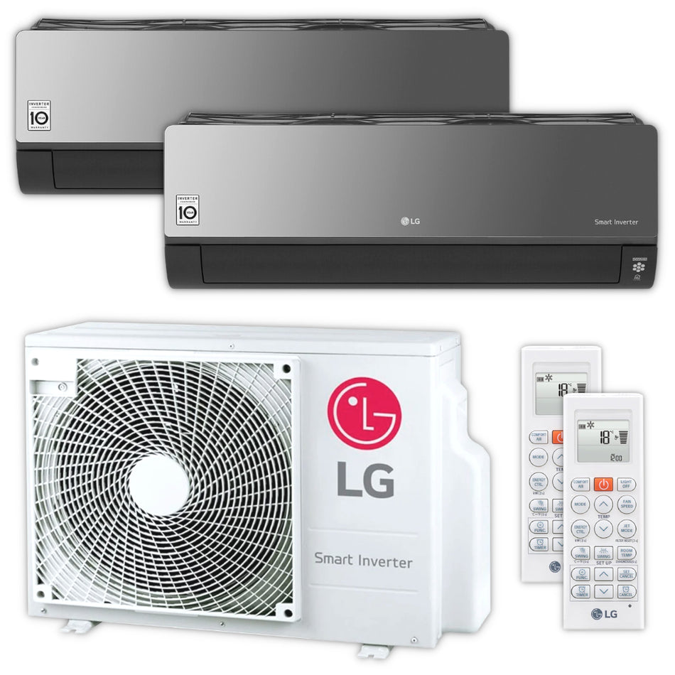 LG Multisplit Klimaanlage Set ARTCOOL ENERGY | 3,5 kW + 3,5 kW