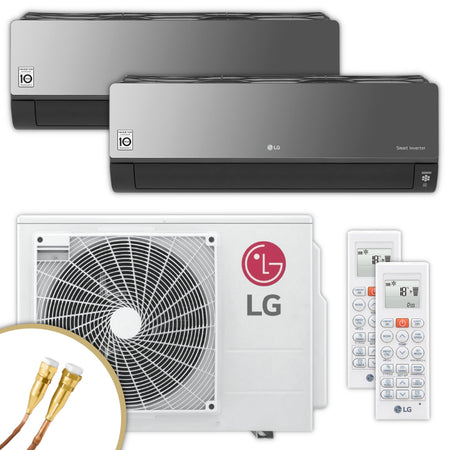 LG Multisplit Klimaanlage Set ARTCOOL ENERGY | 2,1 kW + 5,0 kW | Quick-Connect