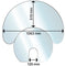 Aduro Glasbodenplatte, Halbmond, 53119, Funkenschutzplatte