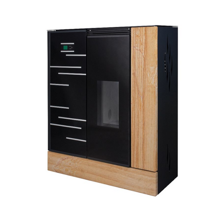 KRETZ | Pelletofen AGURO 1 | Glas mit Linien | 6,4 kW  ➔ klimaworlv.com