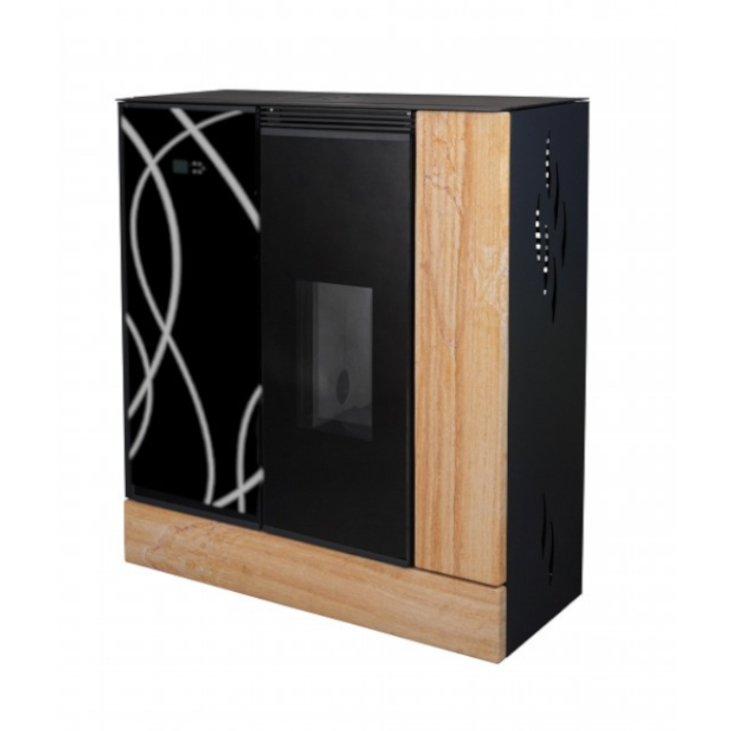 KRETZ | Pelletofen AGURO 2 | Glas mit Wellen | 6,4 kW  ➔ klimaworlv.com