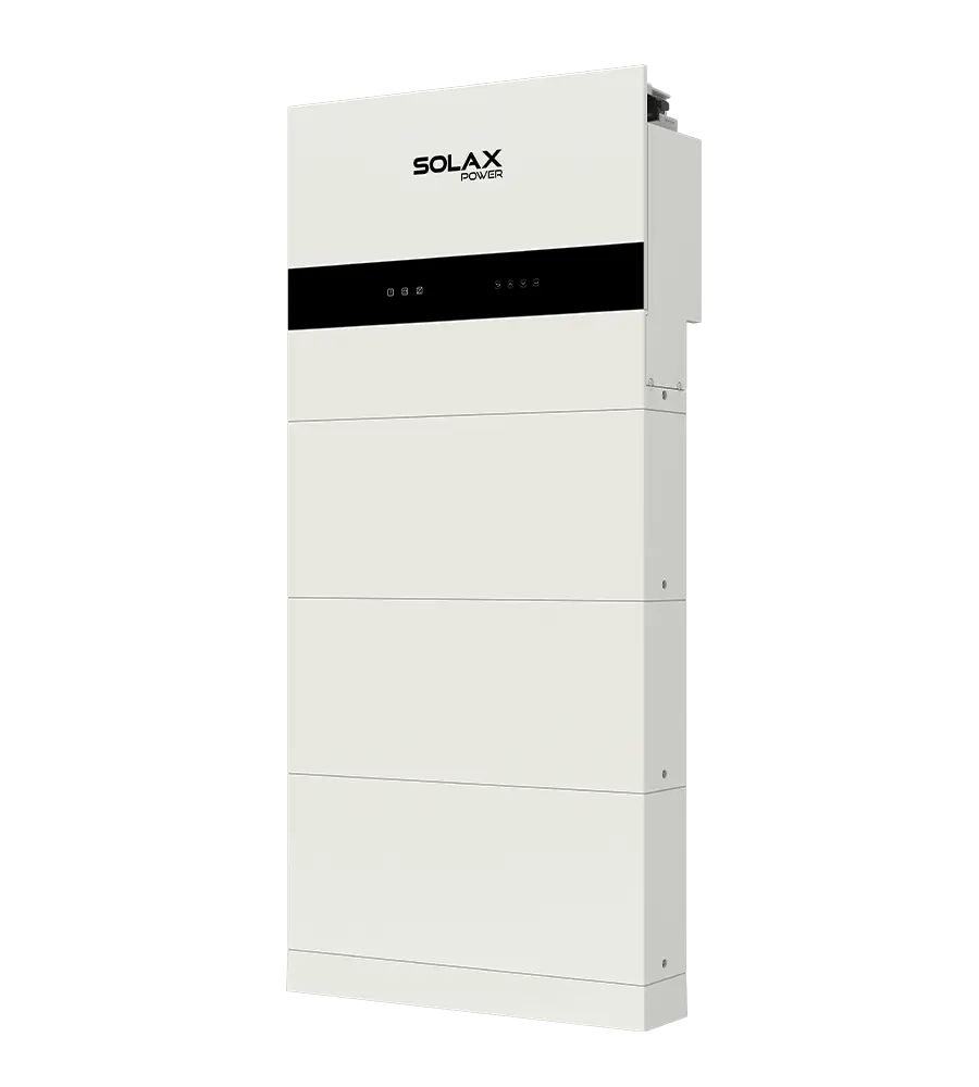 Beispiel eines weissen X3-IES Heimspeichersystems mit einem Wechselrichter, einer Steuereinheit und drei Batteriemodulen | klimaworld.com