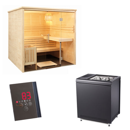 Sentiotec Sauna Komplettset Alaska View | Klimaworld