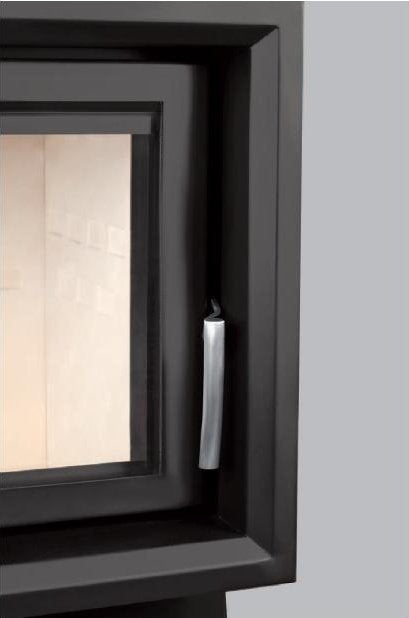 Warmluft Kamineinsatz Flamen Alfa 50H R (K), links, mit Klapptür 6kW