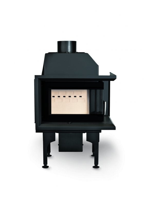 Warmluft Kamineinsatz Flamen Alfa 50H R (K), rechts, mit Klapptür 6kW