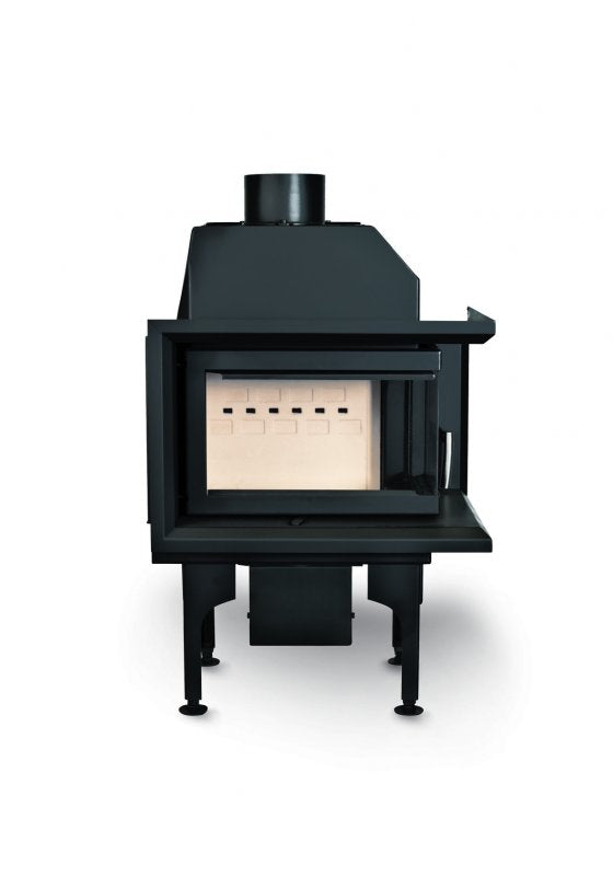 Warmluft Kamineinsatz Flamen Alfa 50H R (K), rechts, mit Klapptür 6kW
