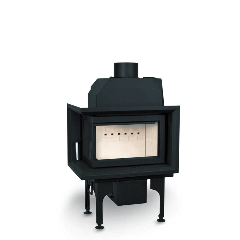 Warmluft Kamineinsatz Flamen Alfa 50H R (K), links, mit Klapptür 6kW