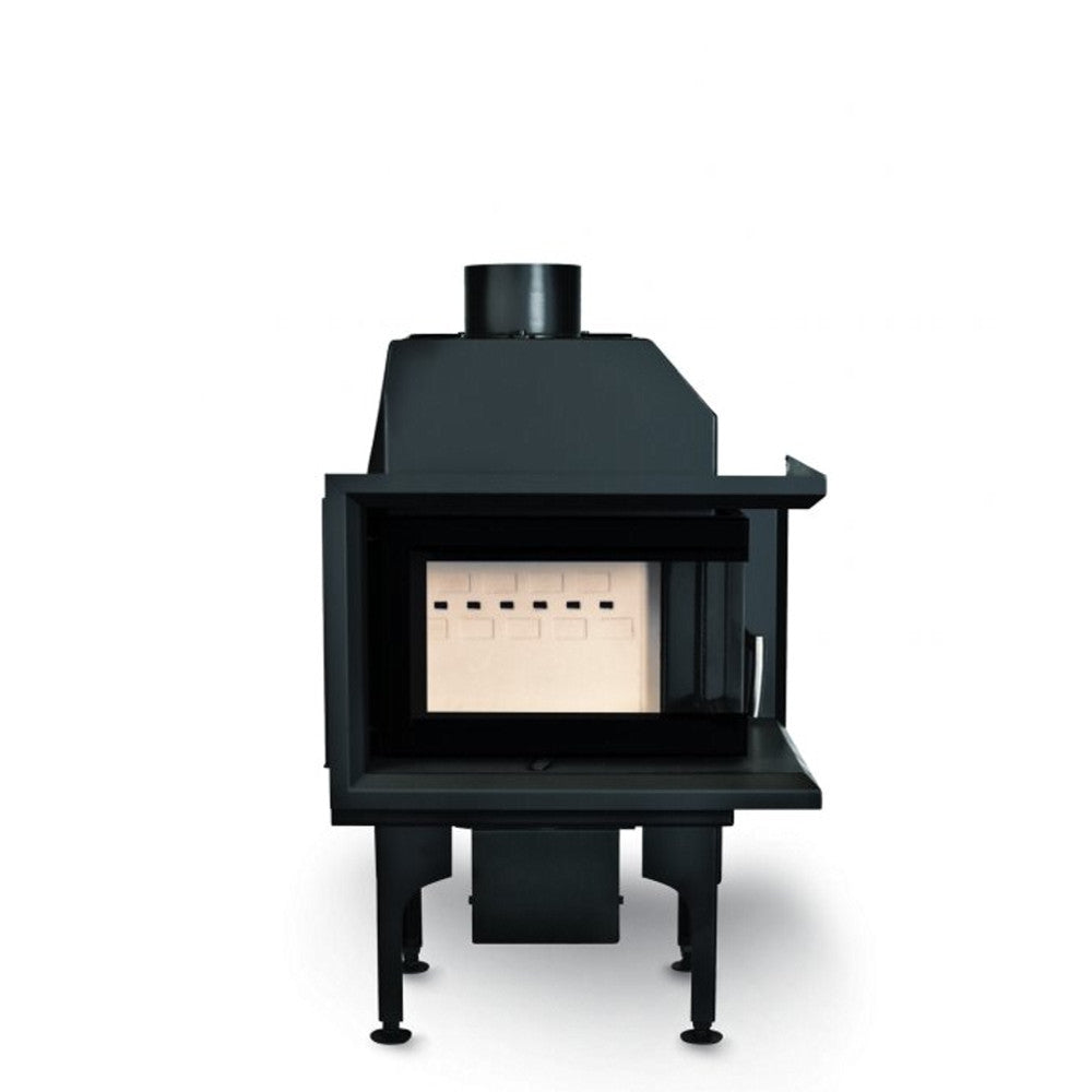 Warmluft Kamineinsatz Flamen Alfa 50H R (K), rechts, mit Klapptür 6kW