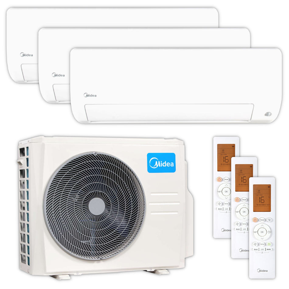 MIDEA | Klima-Set ALL EASY PRO | 2 × 2,7 kW + 3,5 kW