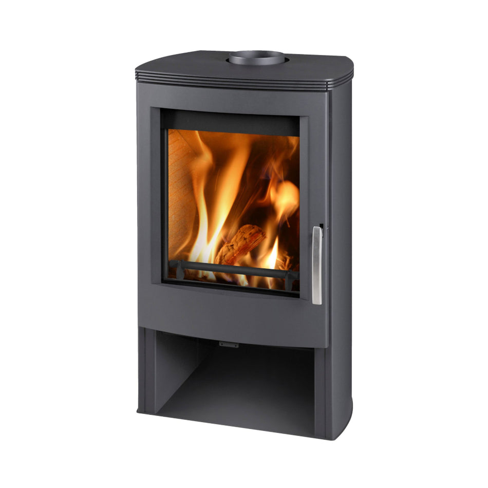 Thorma | Kaminofen | ALVESTA II | schwarz/stahl | 8 kW