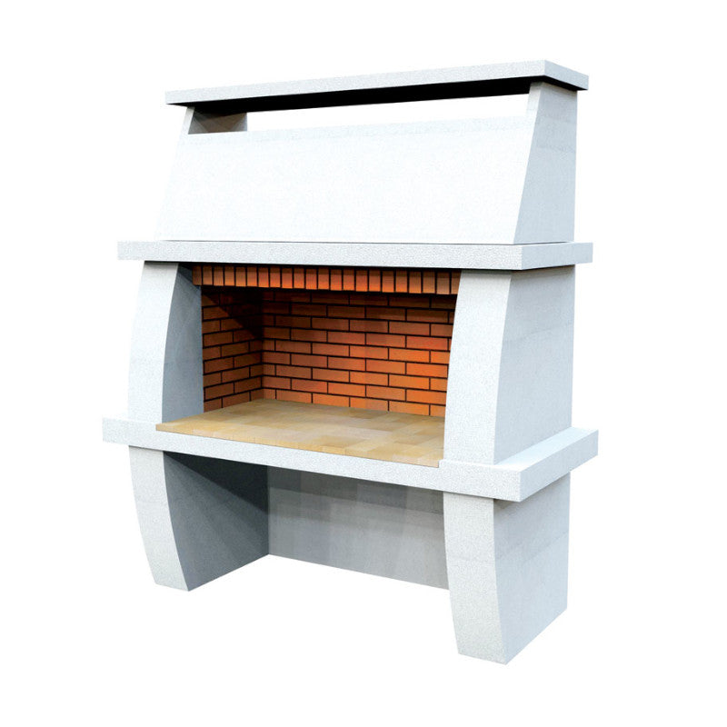 KRETZ | Gartengrill / Gartenkamin Amazonit | in weißer Optik ➔ klimaworlv.com