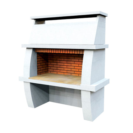 KRETZ | Gartengrill / Gartenkamin Amazonit | in weißer Optik ➔ klimaworlv.com