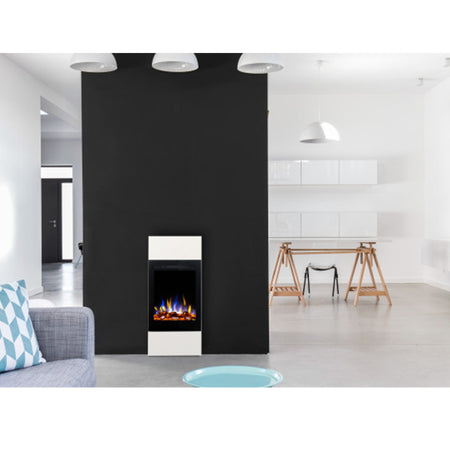 Aflamo LED Elektrokamin Standkamin | Slim weiß Ambiente