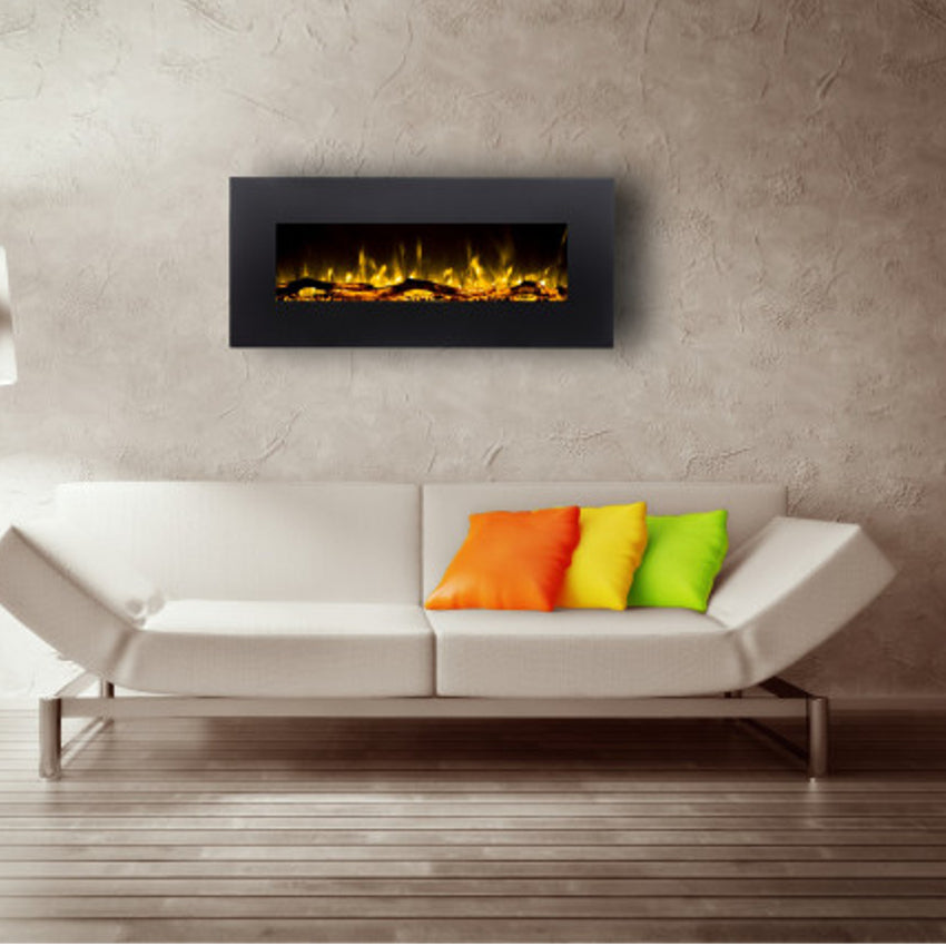Aflamo LED Elektrokamin Albion 50, schwarz, Ambiente | klimaworld.com