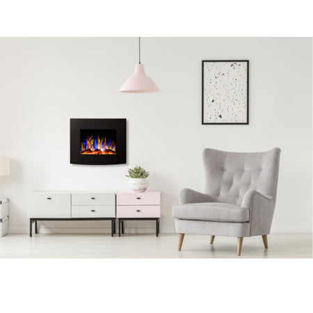Aflamo Elektrokamin Malibu 26, schwarz, Ambiente | klimaworld.com