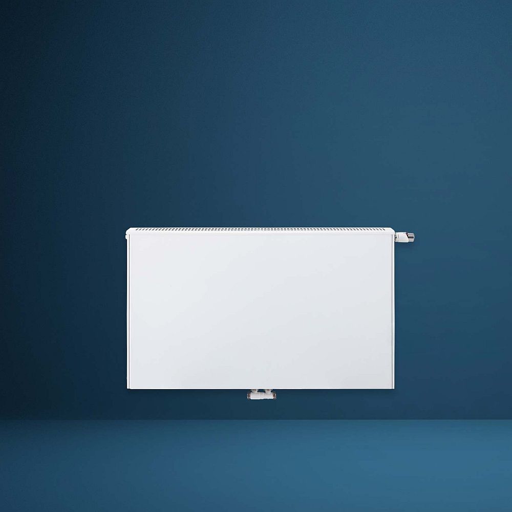 HM Mittelanschlussheizkoerper THEMA M Plan | Ambientebild blau | Typ 21 | 600x1000 mm | klimaworlv.com