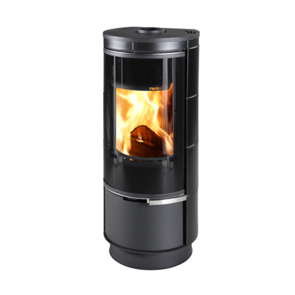 Thorma Kaminofen | ANDORRA Keramik PLUS | 7.5 kW | Grafit matt | klimaworlv.com
