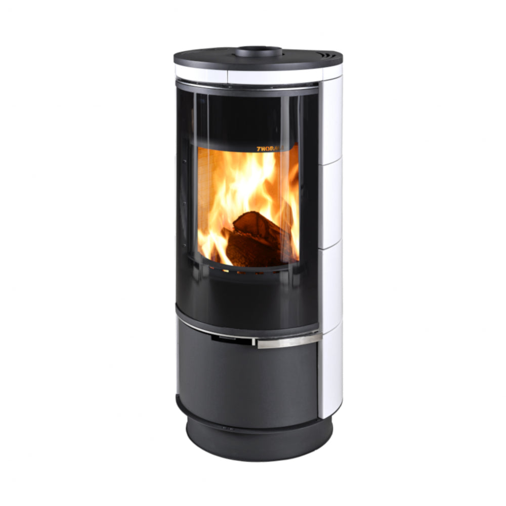 Thorma Kaminofen | ANDORRA Keramik PLUS | 7,5 kW | Weiß
