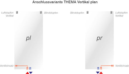 HM Heizkoerper | Anschlussvarianten THEMA Vertikal | klimaworlv.com