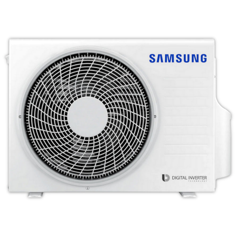 Samsung Fernbedienung fuer WindFree 4-Wege-Deckenkassette, weiss mit grossem Display, Symboltasten und taktilen Braillepunkten | Klimaworld.com