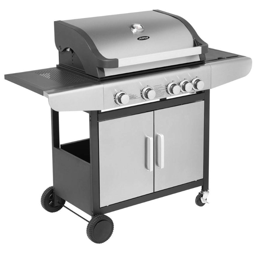 JUSTUS | Ares 4 SU | Gasgrill mit Unterschrank | 4 x 3,0 kW + 1 x 2,5 kW