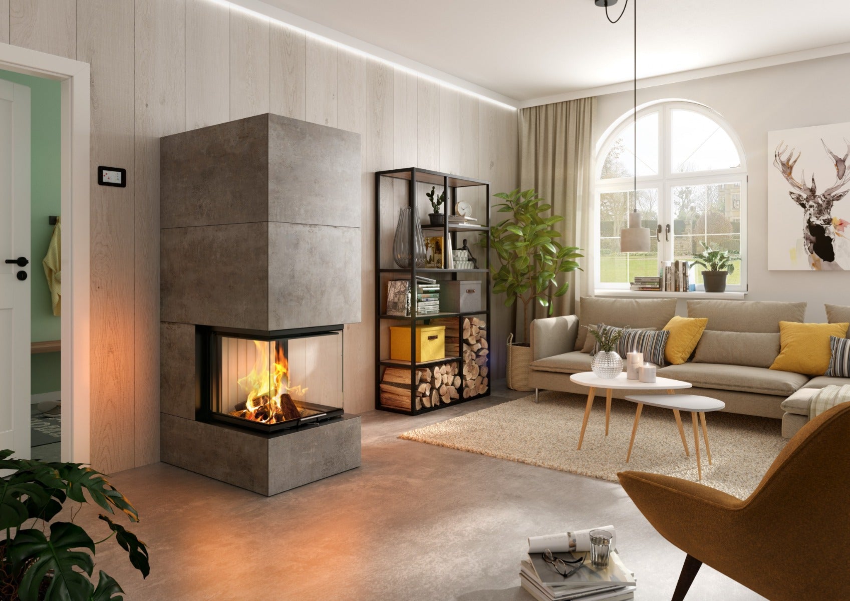 Spartherm Kamineinsatz Arte U-50h - Milieu 1