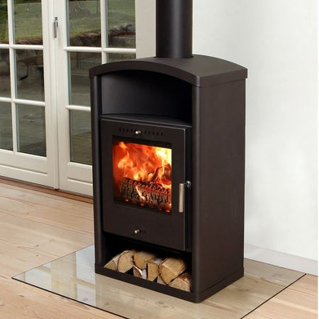 Warmuftkaminofen | Asgård 3 | Schwarz | 6 kW 