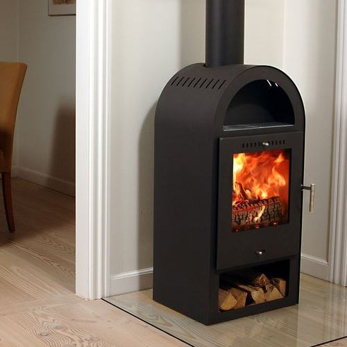 Warmuftkaminofen | Asgård 4 | Schwarz | 6 kW