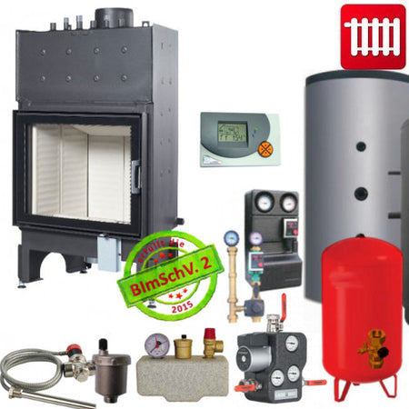 Wasserkamineinsatz Austroflamm aquaHEAT 12,5 kW DIBt-Zulassung Standard SET 1