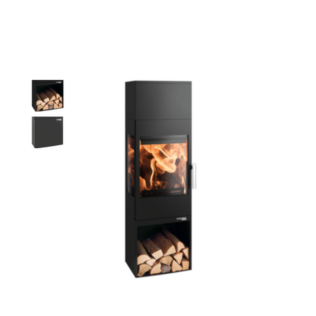 Haas+Sohn | Kaminofen SALZBURG easy 351.15 perl-schwarz | 6 kW