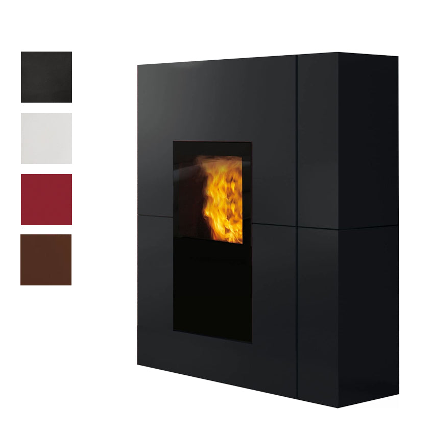Edilkamin wasserführender Pelletofen Blade2 H22 Up Stahl 22,8 kW | Farbwahl