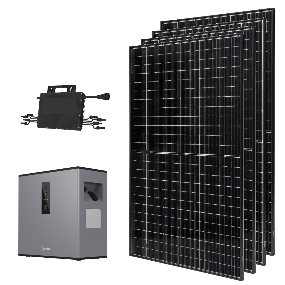 Balkonkraftwerk 1800W inklusive Batteriespeicher Starter Set | klimaworld.com