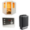 Sentiotec Sauna Komplettset Basic Corner | Saunaofen 100 E | 5 Pers.
