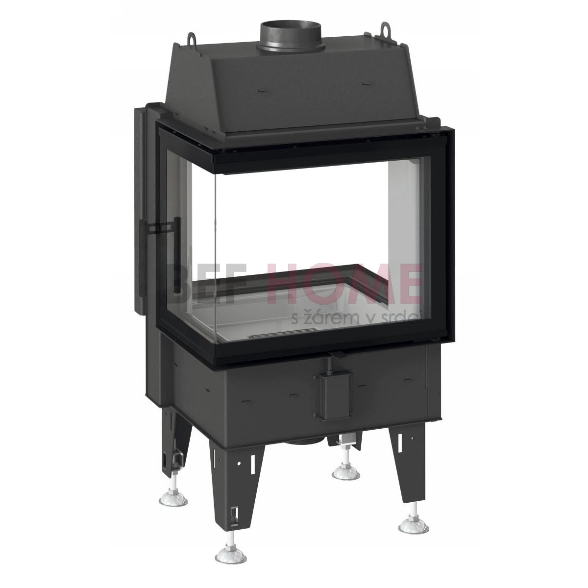 BeF Home Kamineinsatz Twin 7 CL-CL| 7 kW | Tunnel mit Ecken