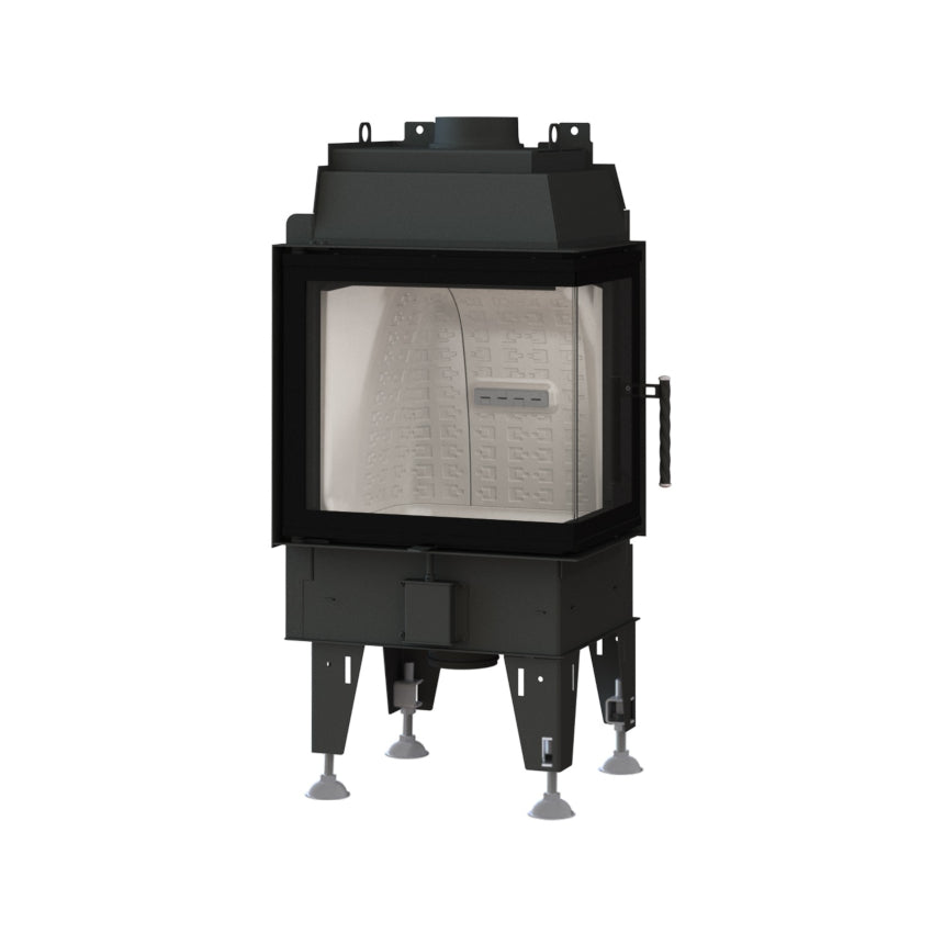 Bef Home Kamineinsatz Therm 6 CP | 6 kW | weißer runder Feuerraum 