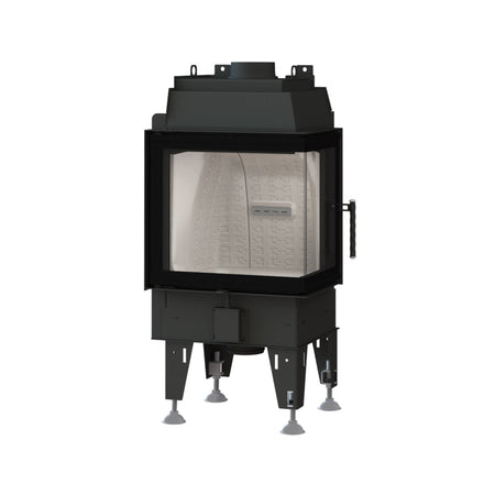 Bef Home Kamineinsatz Therm 6 CP | 6 kW | weißer runder Feuerraum 