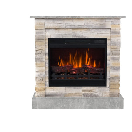 Aflamo LED Standkamin | Vigo Stone 3D Desert/beton