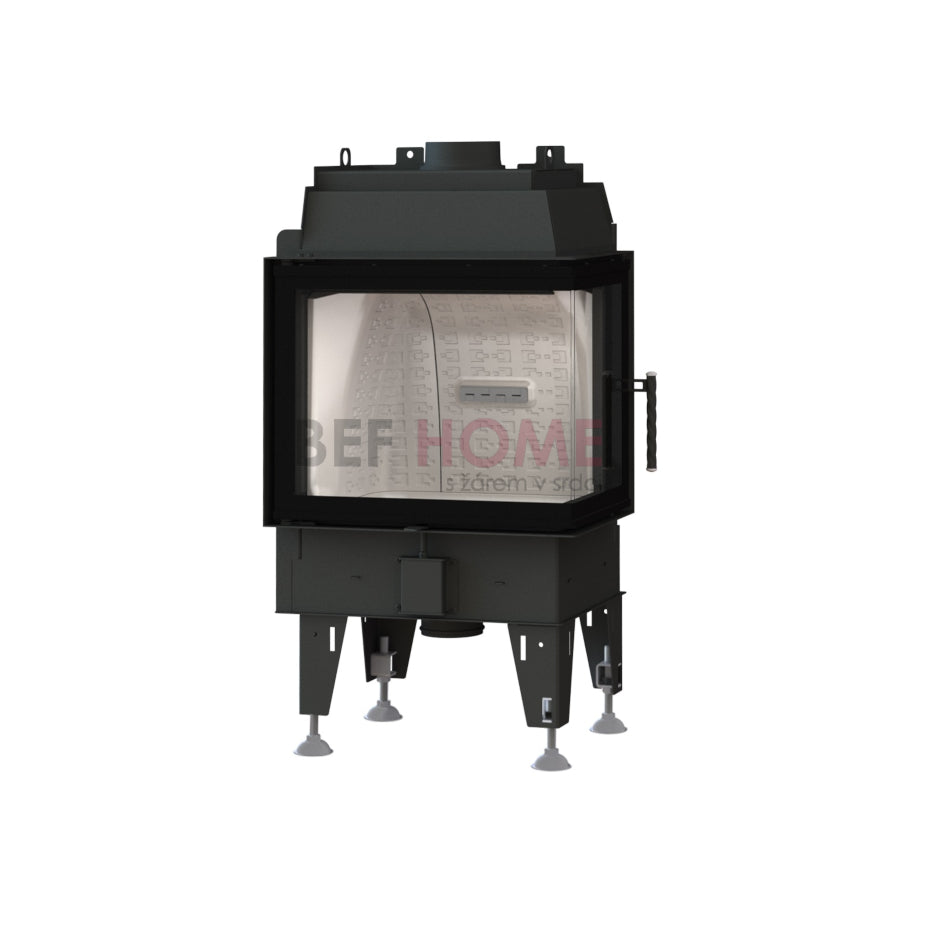 BeF Home Kamineinsatz  Therm 7 CP| 7 kW | weißer runder Feuerraum 