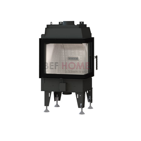BeF Home Kamineinsatz  Therm 7 CP| 7 kW | weißer runder Feuerraum 