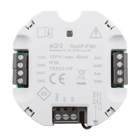 Homematic IP Wiegand Schnittstelle Unterputz | eQ-3 | HmIP-FWI ➔ klimaworlv.com
