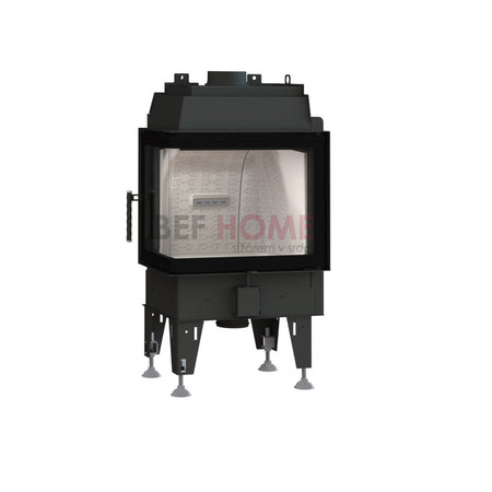 BeF Home Kamineinsatz Therm 7 CL| 7 kW | weißer runder Feuerraum 