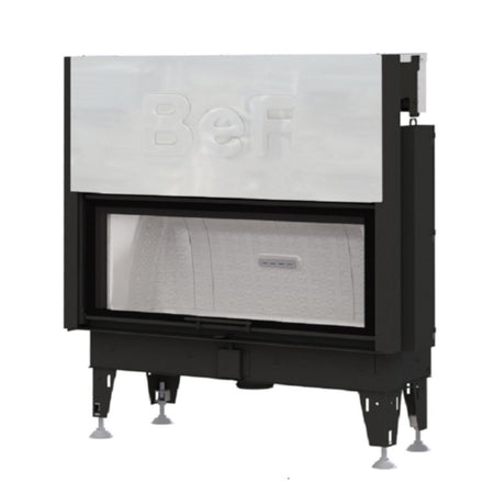BeF Home Kamineinsatz Therm V 12  | 13 kW | weißer runder Feuerraum 