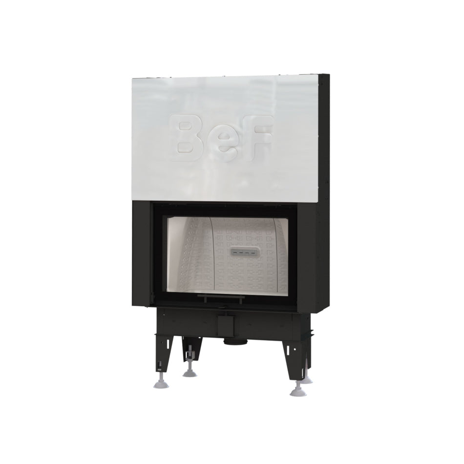 BeF Home Kamineinsatz Therm V 8 | 8 kW | weißer runder Feuerraum 