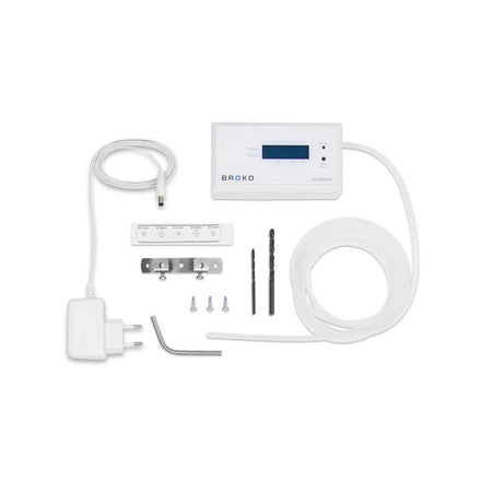 Weisser BROKO Funksender Differenzdrucksensor mit Montageset | klimaworld.com