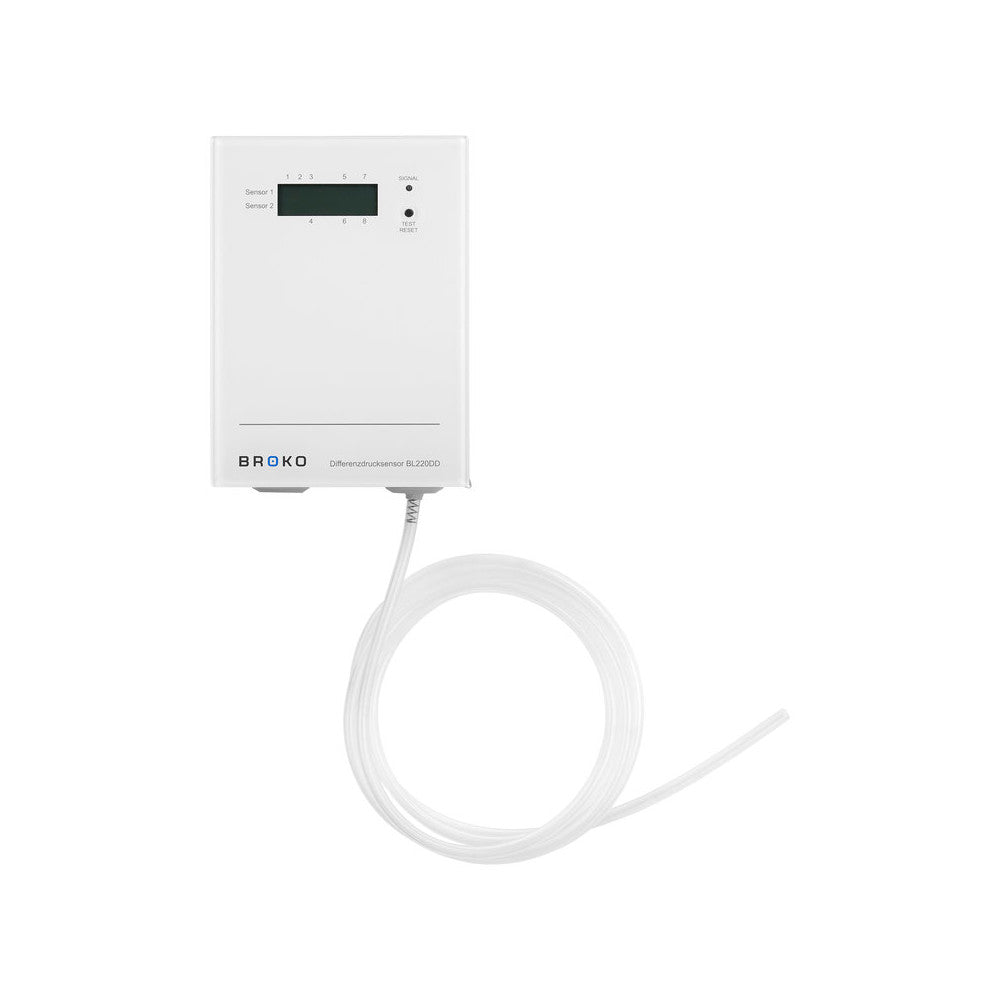 Weisser BROKO Funksender Differenzdrucksensor | klimaworld.com