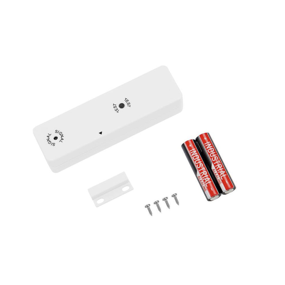 BROKO weisser Funksender Fensterkontakt mit Batterien und Montagematerial | klimaworld.com